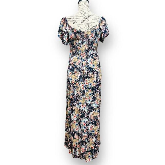 Jessica Simpson Women's L Maternity Floral Long Maxi Dress with Pockets Cottagec - Picture 3 of 9